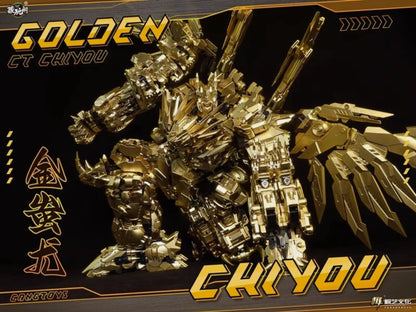 CangToys Chiyou God Gold Predaking – Gold Edition 8-Bot Combiner Set (6 Box Collection)
